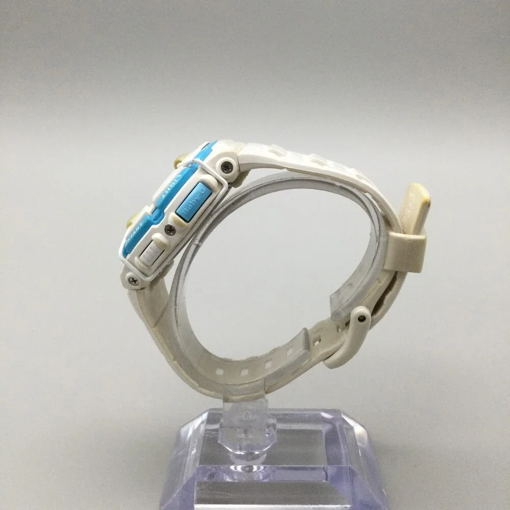 Casio Baby-G Watch Men 3212 BGD-120P 39mm White Blue Day Date New Battery